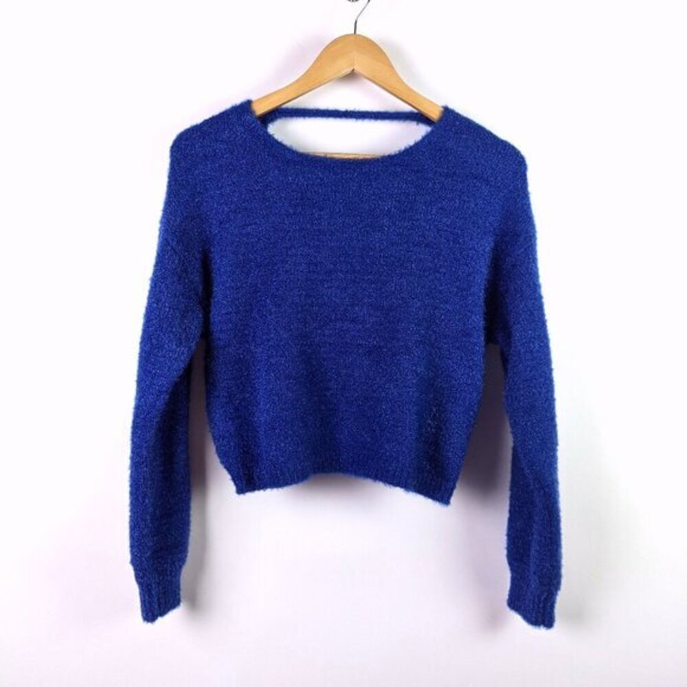 Nordstrom 1901 Kids' 10/12(L) Girls Twist Back Sweater in Blue